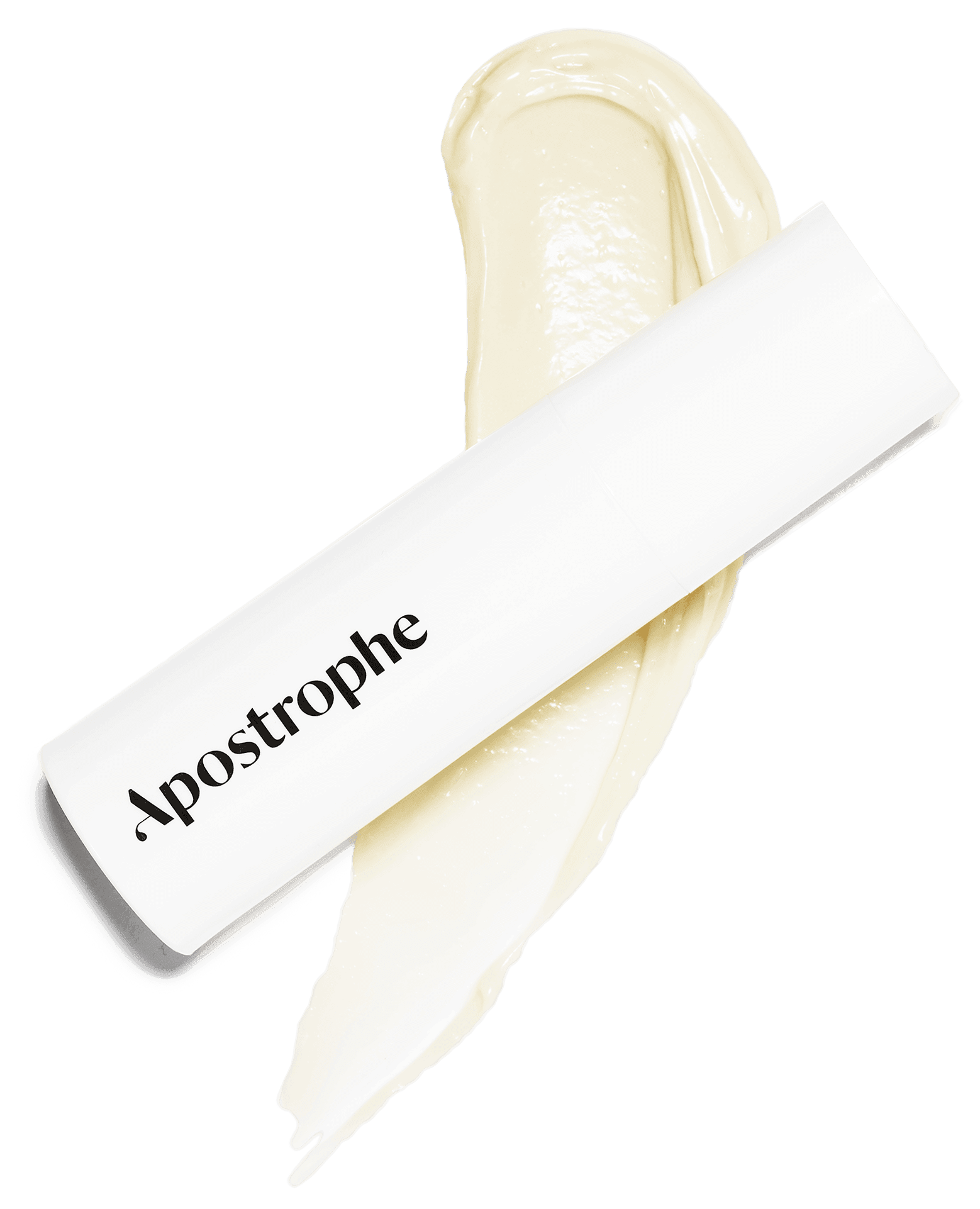 Apostrophe Pharmacy pump bottle on top of cream topical medication smear