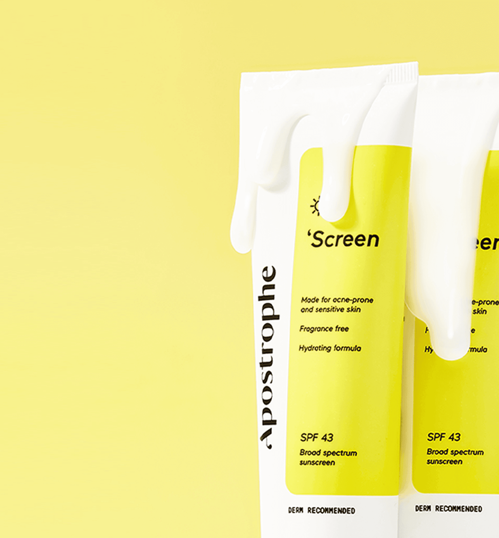 Apostrophe ‘Screen sunscreen for sensitive and acne-prone skin