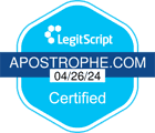 Apostrophe LegitScript seal